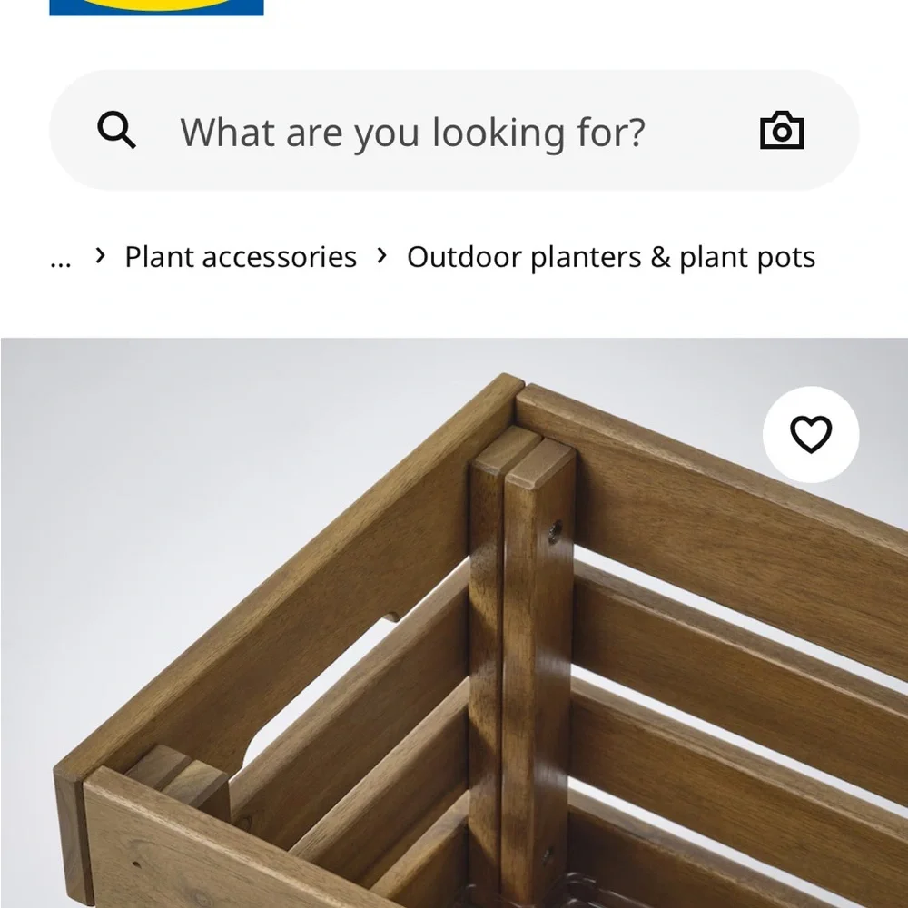 STJÄRNANIS Wooden Flower Box from IKEA - NEW!